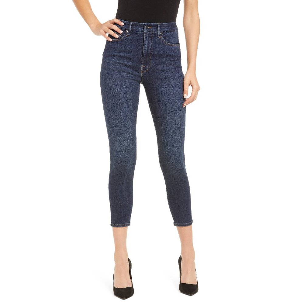 GOOD AMERICAN Good Waist Crop Skinny Jeans